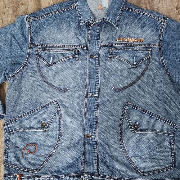 Vintage Rocawear Denim Jacket size 2XL - Picture 2 of 7